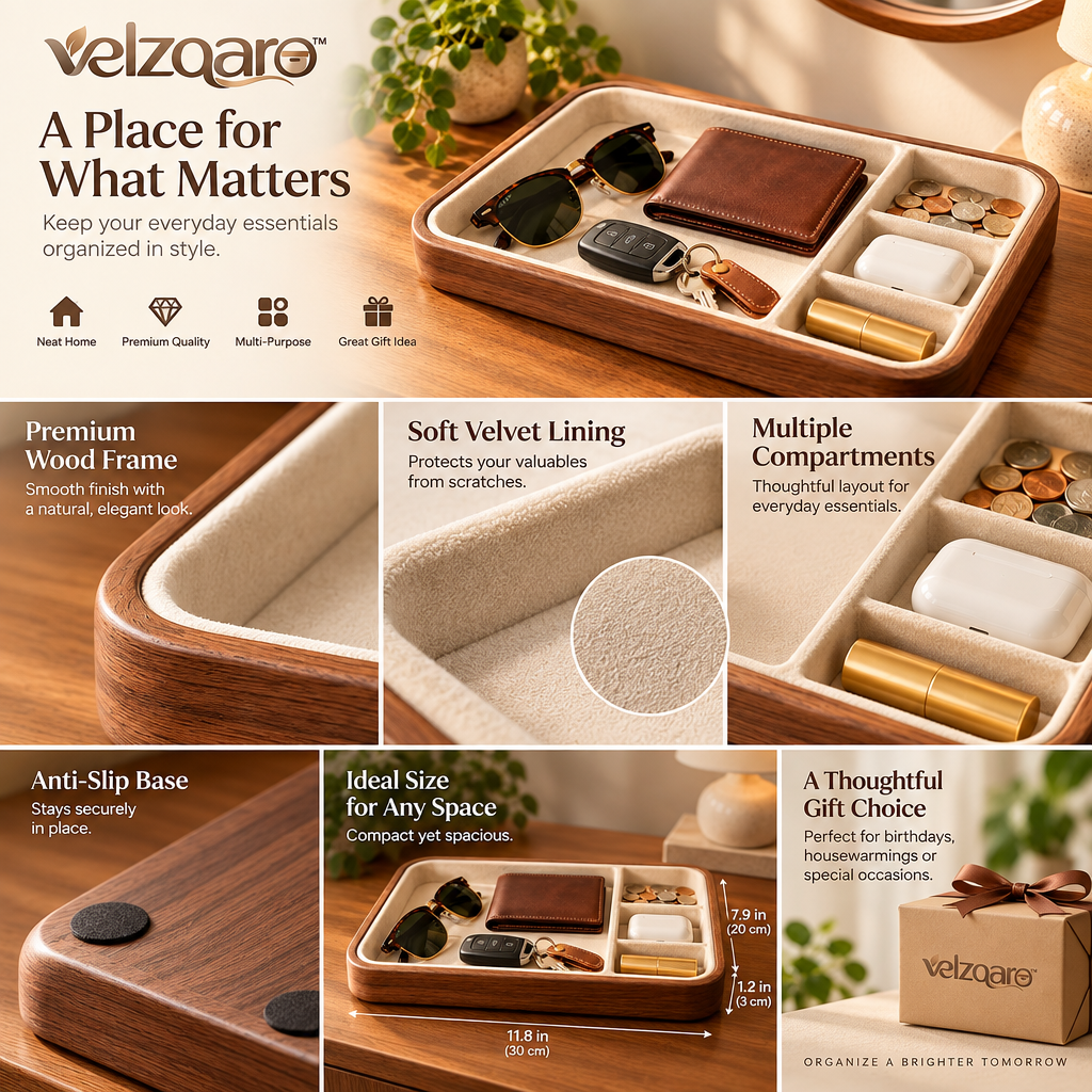 velzqaro™ Entryway Catchall Organizer Tray image 4