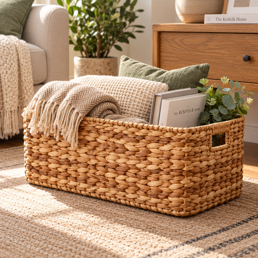 velzqaro™ Woven Slipper Storage Basket image 3
