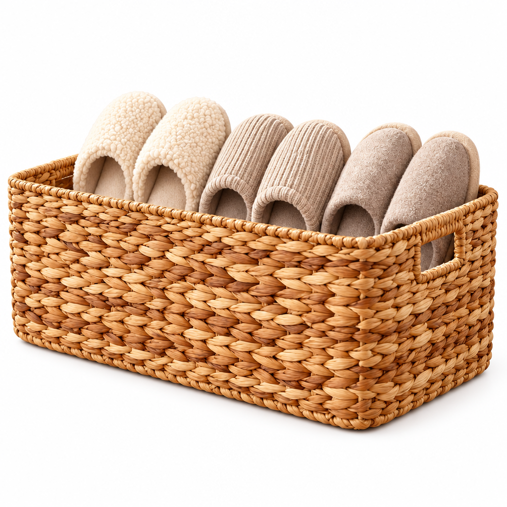 velzqaro™ Woven Slipper Storage Basket image 5