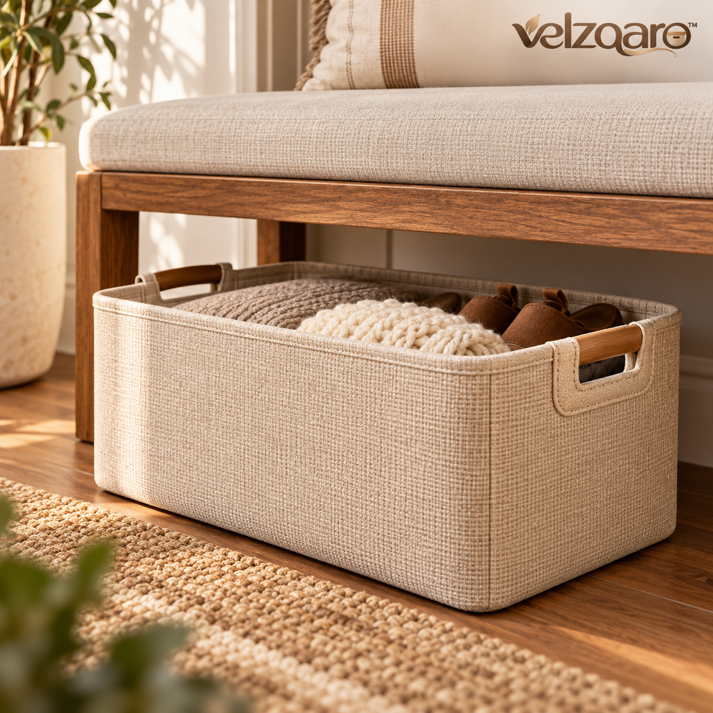 velzqaro™ Entryway Bench Storage Bin image 1