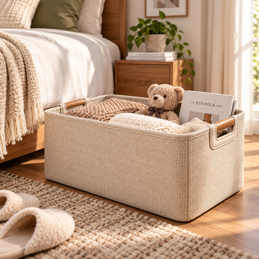velzqaro™ Entryway Bench Storage Bin image 4
