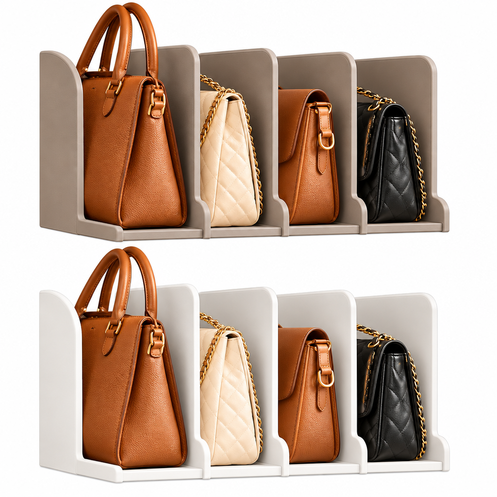 velzqaro™ Handbag & Purse Shelf Organizer image 4