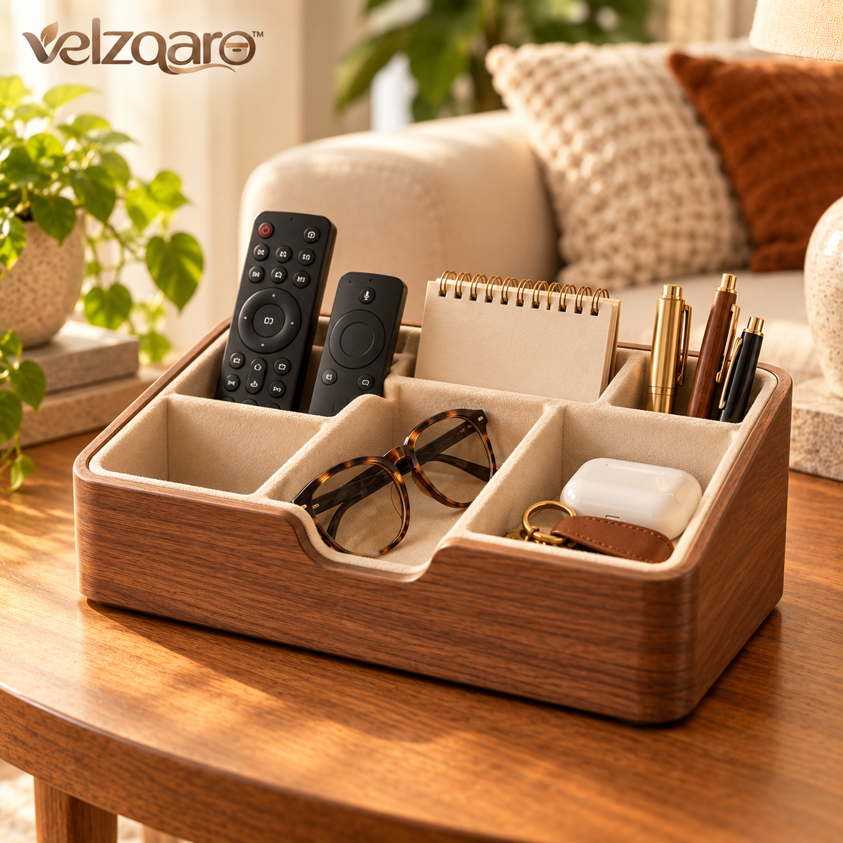velzqaro™ Remote & Side Table Organizer image 1