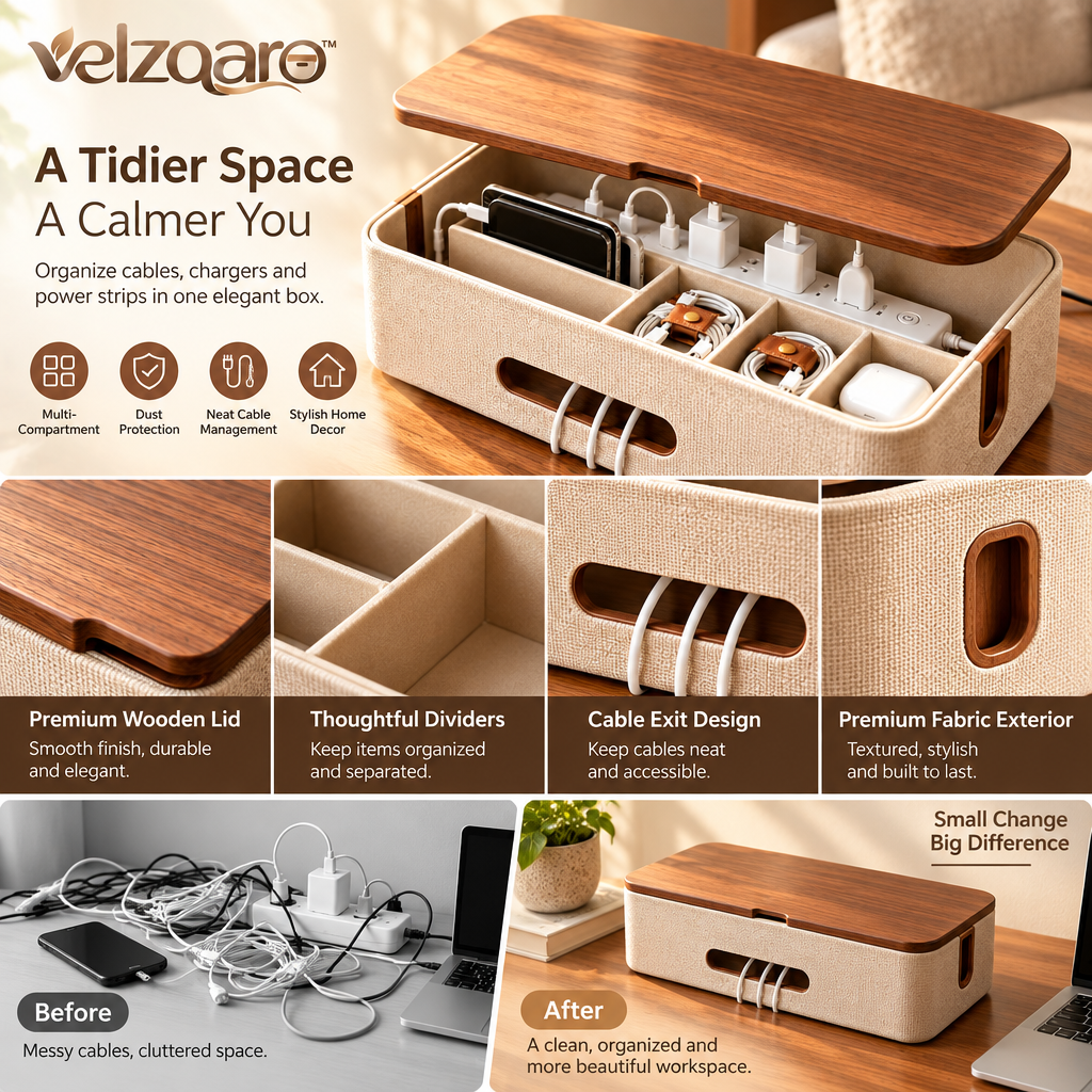velzqaro™ Cable & Charging Station Box image 2