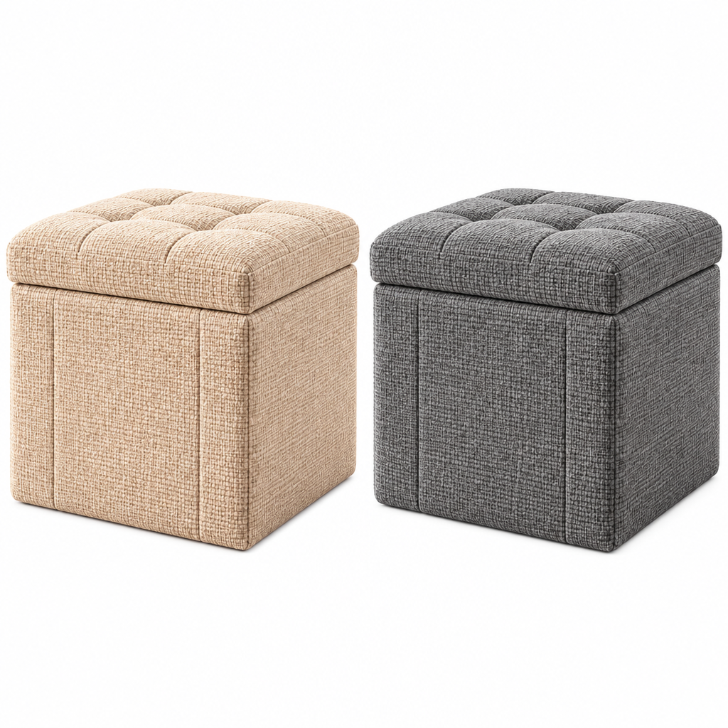 velzqaro™ Decorative Storage Ottoman Bin image 5